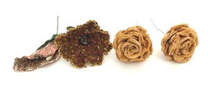 Set Of 2 Roses Of Bread 2 Espand Flowers Persian Wedding Spread Decorations - Picture 1 of 7