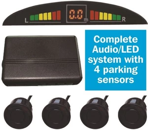 Car Reversing Reverse Parking System Sensors with Audio Warning & LED Display - Picture 1 of 3