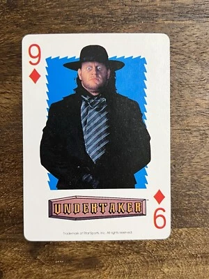 Гробовщик 1991 WWF Pro реслинг игральная карта 9 бриллиантов синий Rc - Изображение 1 из 2