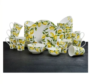 Mikasa Lemons 40-Piece Dinnerware Set - Service for 8, Durable & Stylish Design - Picture 1 of 5