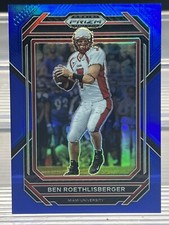2023 Panini Prizm Draft Picks Ben Roethlisberger Blue Cracked Ice /199 SSP