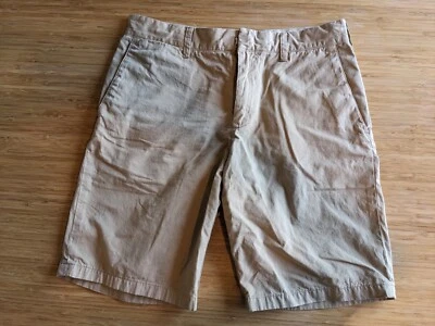 Pantalones Cortos CLUB MONACO Beige Tostado Clásicos Frente Plano Para Hombre - 28 Foto 1 de 2