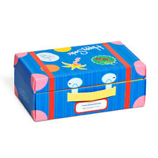 Happy Socks - Kids Travel Geschenk Box - 3 Paar - lustig - bunte Socken
