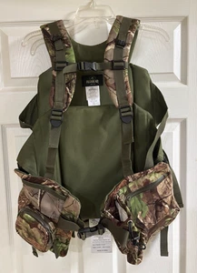 Redhead Turkey Camo Hunting Vest Built in Seat Fold Away Womens One Size Padded - Picture 1 of 14