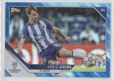 2021 Topps UCL Collection 1st Edition Blue Inferno Foil /30 Fabio Vieira Fábio - Image 1 of 2
