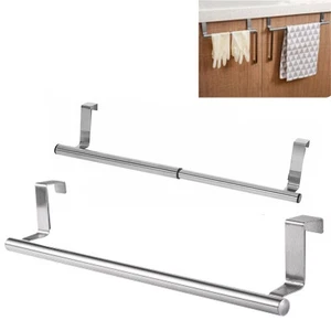 Storage Shelf Multi-functional Cabinets Towels Holder Door Hook Stainless Steel - Picture 1 of 16