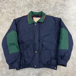 Vintage Members Only Jacket Mens Medium Navy Down Club House Traditions 90s - Picture 1 of 10
