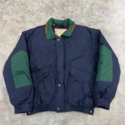 Chaqueta de Colección Solo Miembros Para Hombre Mediana Azul Marino Plumón Casa Club Tradiciones Años 90 Foto 1 de 4