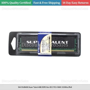 WA133UB4G9 Super Talent 4GB DDR3 Non ECC PC3-10600 1333Mhz 2Rx8 - Picture 1 of 1