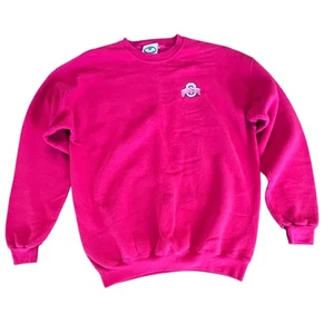 Vintage Ohio State Buckeyes Sweatshirt mit Rundhalsausschnitt XL rot hergestellt in den USA bestickt  - Bild 1 von 7
