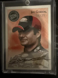 Jeff Gordon # 8/25 ARTIST Autograph Black Ink Auto - Picture 1 of 2