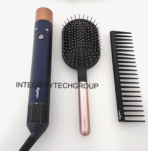 Genuine Dyson Hair Dryer Airwrap Multi Styler Blue/Copper Wand+Brushes (USED) - Picture 1 of 7
