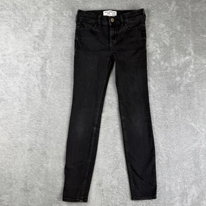 Abercrombie Kids Black Wash Super Skinny Slim Jeans Size 11/12 - Picture 1 of 10