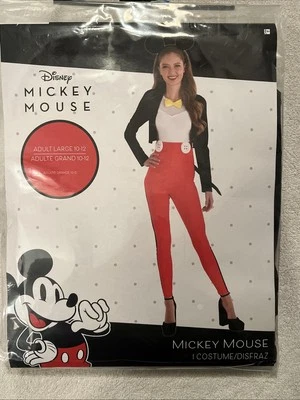 Disfraz de traje clásico de Mickey para mujer adulto grande 10-12  Foto 1 de 3