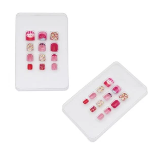 24 szt. Sztuczny zestaw arkuszy paznokci Dziecko Fałszywe końcówki Manicure dla dzieci - Zdjęcie 1 z 12