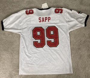 Vintage Tampa Bay Buccaneers Warren Sapp NFL Football Jersey Starter Size XL 52 - Picture 1 of 6
