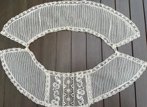 Vestido antiguo bordado con red de encaje - Imagen 1 de 11