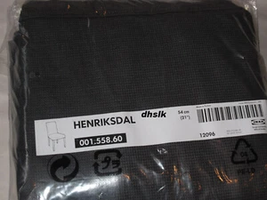 IKEA Henriksdal Dining Chair COVER Sanne Gray Black SLIPCOVER - Picture 1 of 1