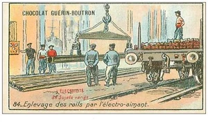 Chromos. N° 34216.enlevage Schienen Je L Magnetspule. Guérin-boutron.el - Picture 1 of 2