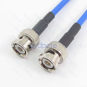 BNC male RG402 RG-402 Coaxial Cable 50ohm Semi Rigid Flexible Kable Low Loss Lot
