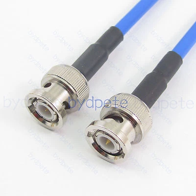 BNC male RG402 RG-402 Coaxial Cable 50ohm Semi Rigid Flexible Kable Low Loss Lot - Image 1 of 4