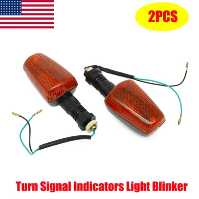 2PCS Indicadores de señal de giro Luz intermitente para Yamaha TW200 XT225 250 FZR400 600 Foto 1 de 4