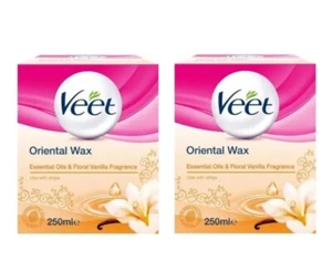 2x VEET WARM MICROWAVABLE WAX FOR FACE AND BODY FOR NORMAL SKIN 250ML - Picture 1 of 3
