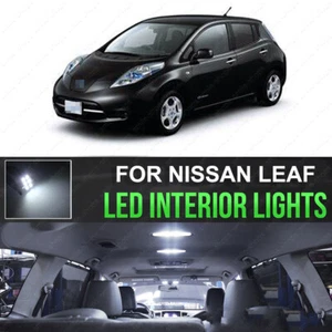 12x Bright 6000K White LED Interior Lights Package Kit For Nissan Leaf 2011-2016 - Picture 1 of 11