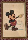 Mickey Mouse hand painted cut out mounted framed 1930's RARE @ 8" x 12" 