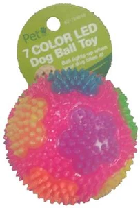 Pet Essentials LED Ball Toy For Dogs Assorted Colors - Picture 1 of 2