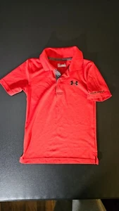 Under Armour HeatGear Kids 5 Red Polo Shirt - Picture 1 of 8