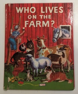 1st Edition * Who Lives on the Farm? * Wonder Book 1949 Mary Elting - Picture 1 of 18