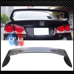 CARBON FIBER REAR TRUNK SPOILER WINGS FOR 2006-2011 HONDA CIVIC TR MUGEN STYLE - Bild 1 von 12