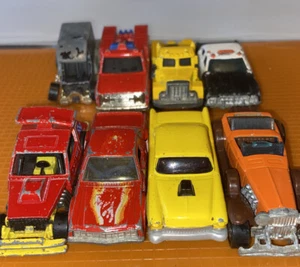 Vintage Lot 8 Hot Wheels 1970s 80s Few Hong Kong Original Old Cars Rare FreeShp - Picture 1 of 9