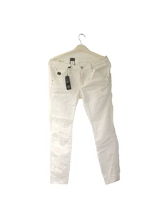 Vaqueros de mujer G-STAR blancos 5620 hasta el tobillo medio ajustados 30x34 - Imagen 1 de 2