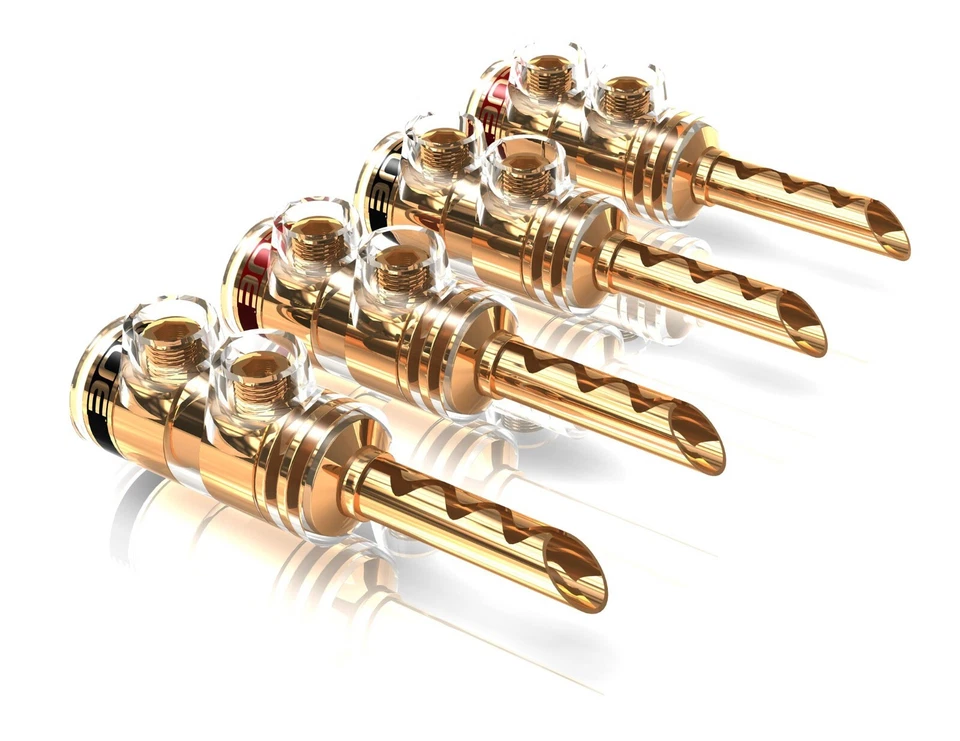 Viablue -TS Tube- HighEnd Bananenstecker - 2 Paar - Hohlbananas