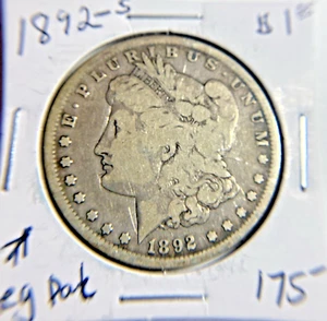 1892-S Morgan Silberdollar 90 % Silber. Schlüsseldatum 10.16 - Bild 1 von 4