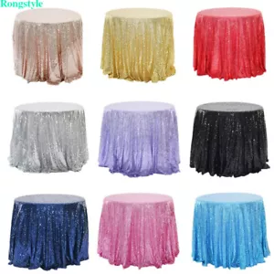 Sequin Table Cloth Glitter Banquet Home Tablecloth Cover Wedding Party Decor - Picture 1 of 30