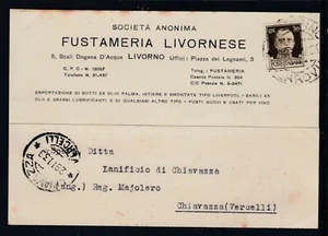 Cartolina Commerciale Livorno Fustameria Livornese KY178 - Bild 1 von 1