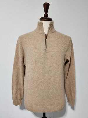 Мужской пуловер J Crew из овечьей шерсти на молнии 1/4 размер средний - Изображение 1 из 4