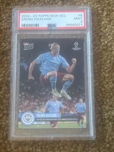 Erling Haaland - PSA 9 - On Fire on European Debut UCL TOPPS NOW Card #10 - Picture 1 of 2