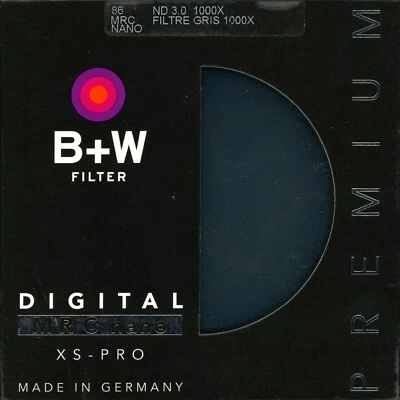 B+W 86mm XS-Pro MRC-Nano 810 Solid Neutral Density 3.0 Filter (10-Stop) 1089253 - Image 1 of 3