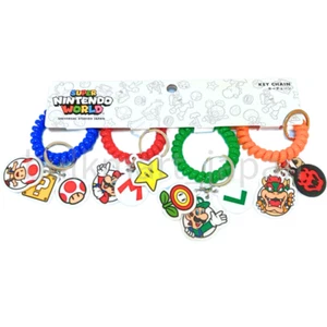 Universal Studios Japan Keychain Set Toad Luigi Bowser Super Nintendo World NEW - Picture 1 of 4