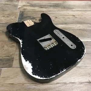 FRANCHIN Mars Gitarrenkörper Relic Aged Black Nitro Esquire Alder T-Type - Bild 1 von 14