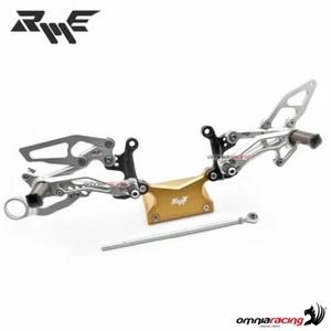 Commandes recul�es EVO Robby Moto ergal silver pour Yamaha R1 2015>2016 - Photo 1/5