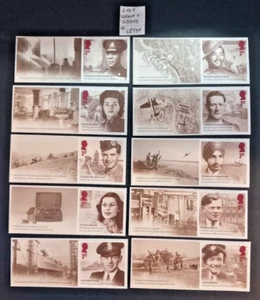 GB 2025~Valour & Victory Stamp~1st + Labesl~Set of 10~ex LS170~S/A~MNH~UK~ - Picture 1 of 2