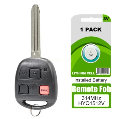 Mando a distancia de repuesto para Toyota Land Cruiser 2003 2004 2005 2006 2007 Foto 1 de 4