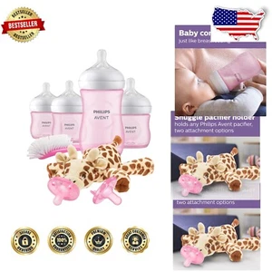 BPA-Free Philips Natural Baby Feeding Set - Bottles, Pacifiers & Brush Included - Picture 1 of 14