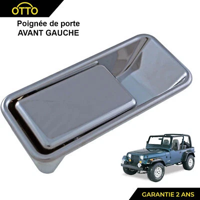 POIGNEE DE DEMI PORTE AVANT GAUCHE POUR JEEP WRANGLER TJ - 55176549AB - Photo 1/4