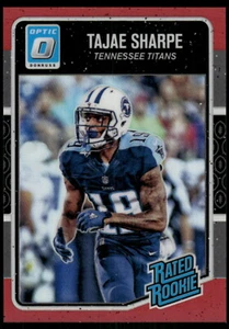 2016 Panini Donruss Optic #195 Tajae Sharpe Rookie Card RC Red Holo - Picture 1 of 2